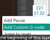 Add Custom GCode in OrcaSlicer